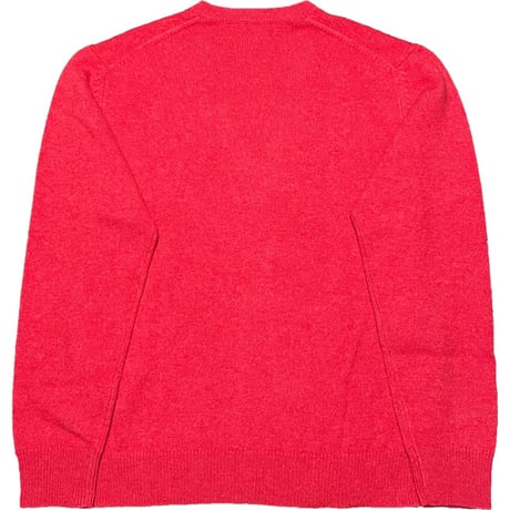 TOMORROWLAND tricot ウールVネックセーター レッド Lサイズ