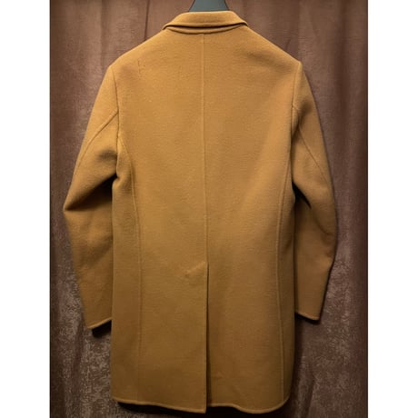 ▲訳あり商品▲ MADE IN ITALY製 EIDOS MICHELANGELO NAPOLI per EDIFICE ウールカシミヤチェスターコート キャメル 44サイズ