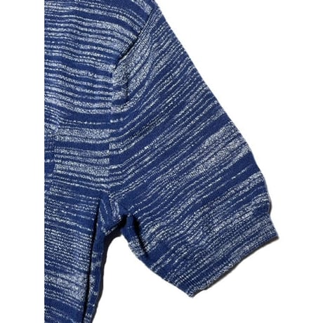 UNITED ARROWS GREEN LABEL RELAXING 半袖ニットシャツ ネイビー Sサイズ