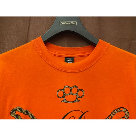 MADE IN USA製 10DEEP プリントTシャツ オレンジ XLサイズ