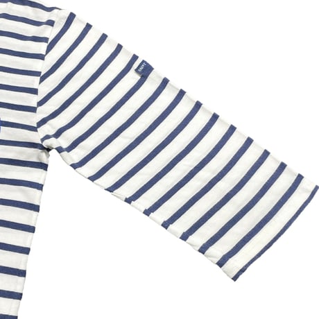 MADE IN FRANCE製 eYe JUNYA WATANABE MAN × SAINT JAMES Wネームボーダー柄カットソー ホワイト×ネイビー Sサイズ