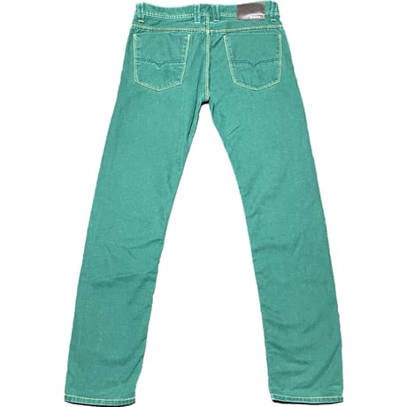 DIESEL コットンカラーパンツ グリーン W30サイズ