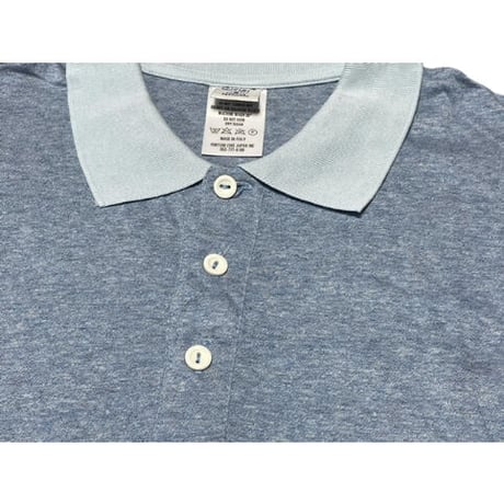 MADE IN ITALY製 gicipi 半袖ポロシャツ サックス 5/Lサイズ