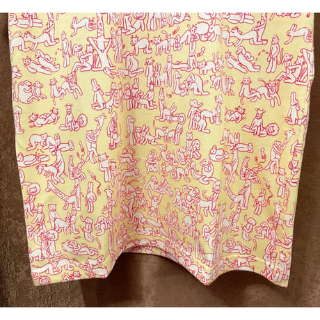 激レア MADE IN JAPAN製 TISA PHENOMENON 総柄Tシャツ イエロー Mサイズ