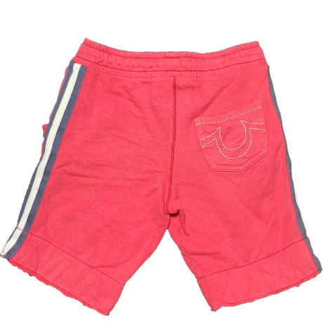 TRUE RELIGION スウェットハーフパンツ オレンジ Lサイズ