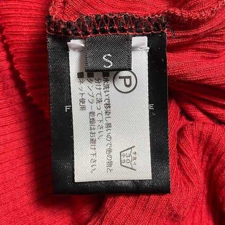 MADE IN ITALY製 BALMAIN クルーネック半袖Tシャツ レッド Sサイズ