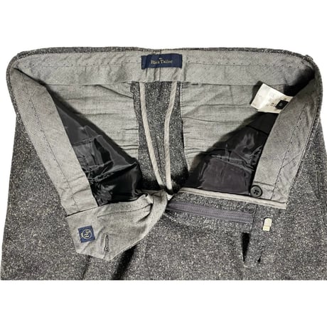 MADE IN ITALY製 Mr. Rick Tailor ウールコットンスラックス グレー 48サイズ