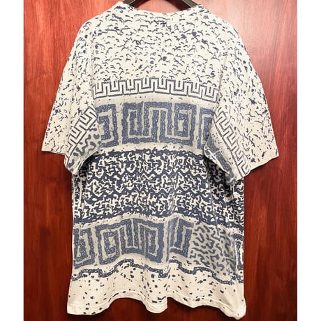 希少 MADE IN USA製 90s FRUIT OF THE LOOM × U.S. SPACE ROCKET CENTER 総柄プリントTシャツ ホワイト XXLサイズ