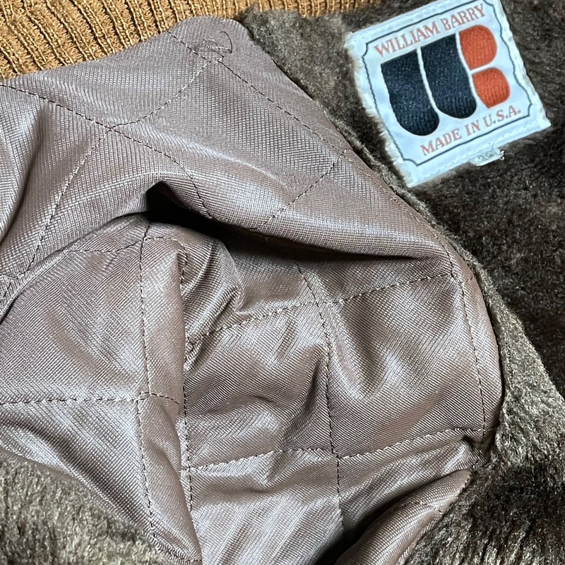 MADE IN USA製 WILLIAM BARRY コーデュロイ裏ボアジャケット ブラウン