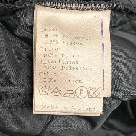 MADE IN ENGLAND製 LAVENHAM チェック柄キルティングジャケット グリーン×ネイビー 36/48サイズ