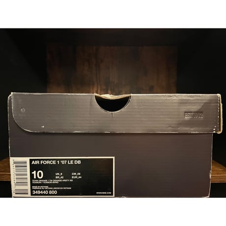 激レア日本未発売 箱付き NIKE AIR FORCE 1 Doernbecher Charity 2010年モデルスニーカー レッド×オレンジ US10/28cm