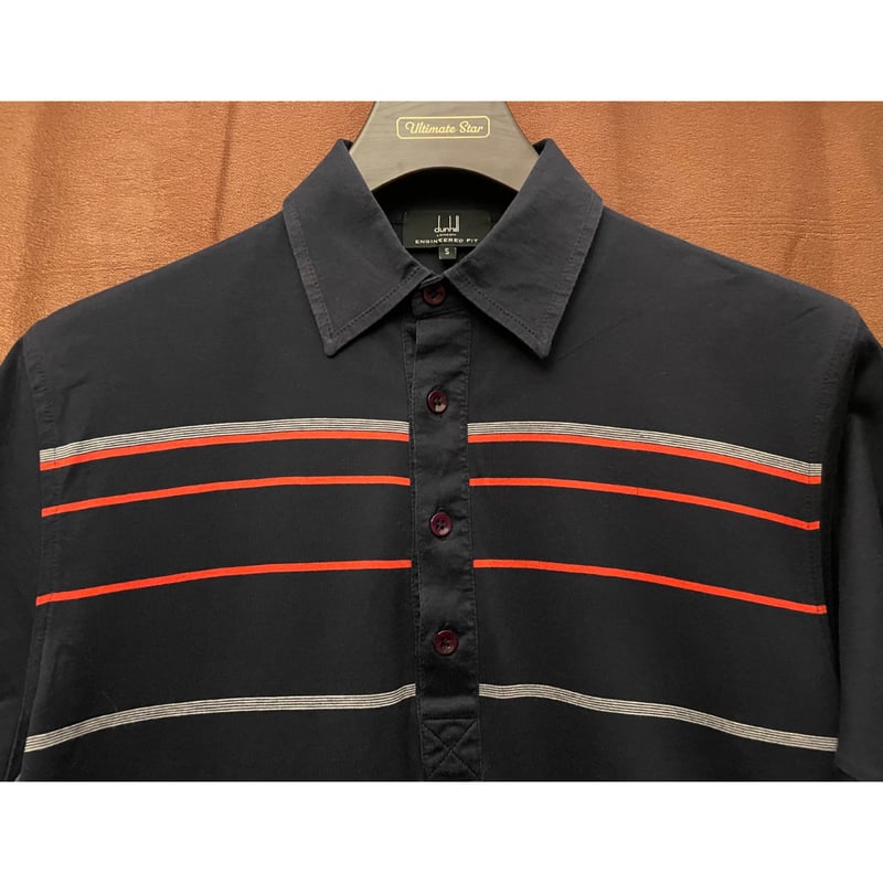 dunhill ENGINEERED FIT 半袖ニットポロシャツ ネイビー Sサイズ dunhill ENGINEERED FIT 半袖ニットポロシャツ ネイビー Sサイズ