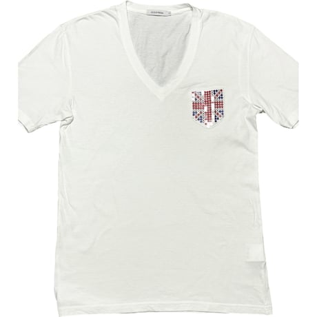 MADE IN JAPAN製 GUILD PRIME VネックTシャツ ホワイト 2サイズ