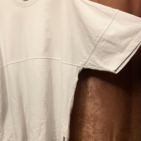 ▲訳あり商品▲ MADE IN USA製 SPIRIT JERSEY 「BIG APPLE NEW YORK」 バックプリントオーバーサイズTシャツ ライトグレー Mサイズ