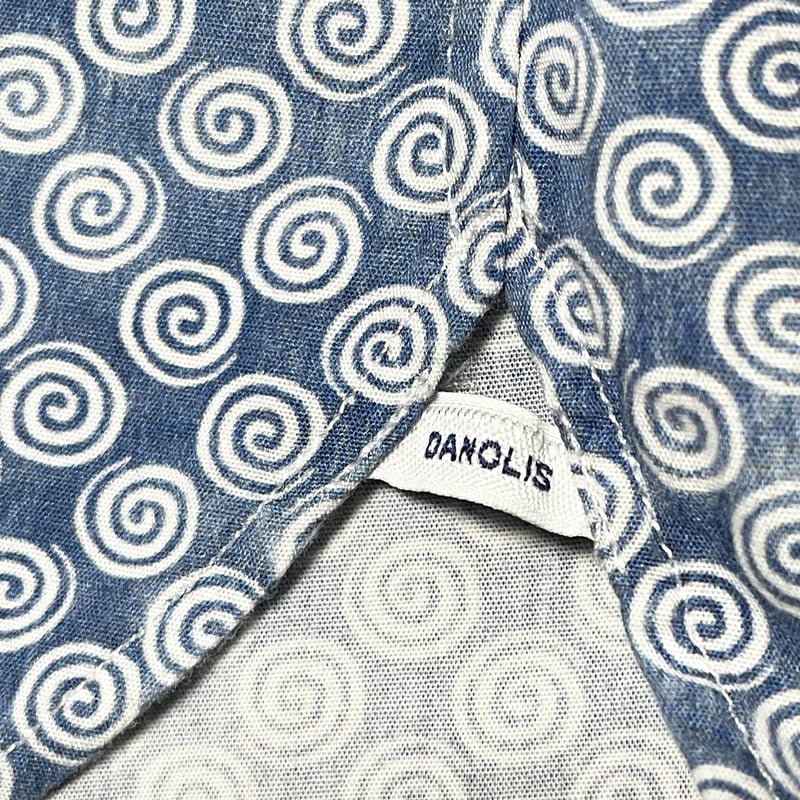 MADE IN ITALY製 DANOLIS Special Washed 長袖総柄シャツ ラ...