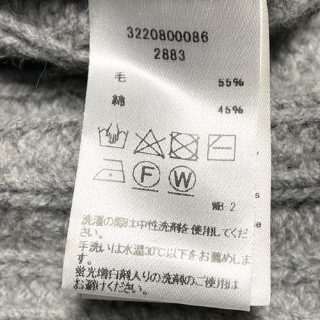 【サザビーリーグ取り扱い】OUTERKNOWN クルーネックケーブルニットセーター グレー Lサイズ