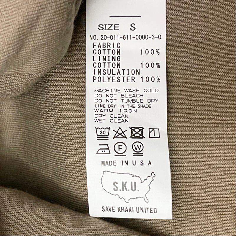 MADE IN USA製 SAVE KHAKI UNITED コットンシャツジャケット MADE IN USA製 SAVE KHAKI UNITED コットンシャツジャケット