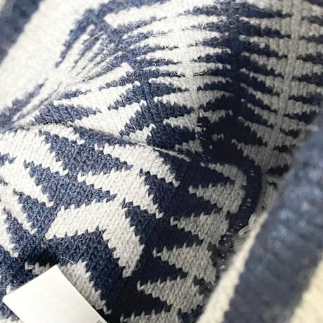 MADE IN ITALY製 Levi's ニット帽 グレー×ネイビー