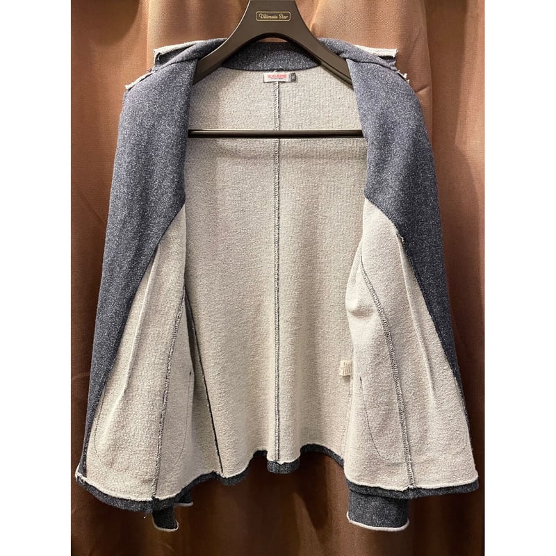 MADE IN ITALY製 X-CAPE ニットスウェットテーラードジャケット MADE IN ITALY製 X-CAPE ニットスウェットテーラードジャケット