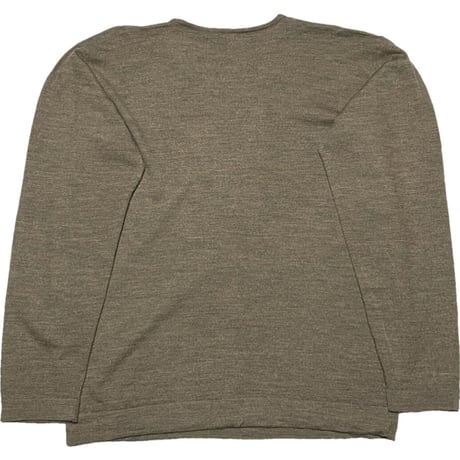 MADE IN ENGLAND製 JOHN SMEDLEY クルーネックウールセーター ブラウン Mサイズ