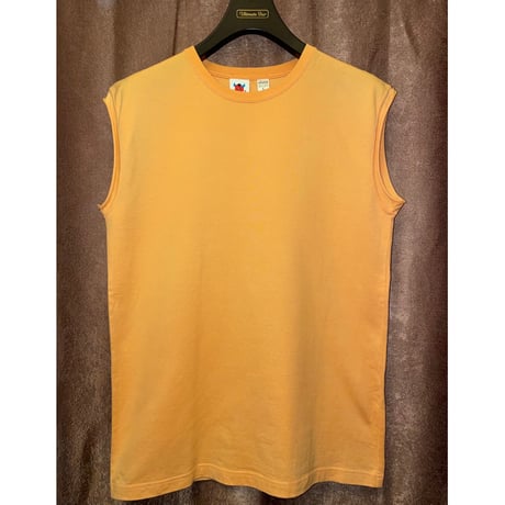 MADE IN JAPAN製 PHENOMENON 2008年モデル バックプリントノースリーブTシャツ オレンジ Lサイズ