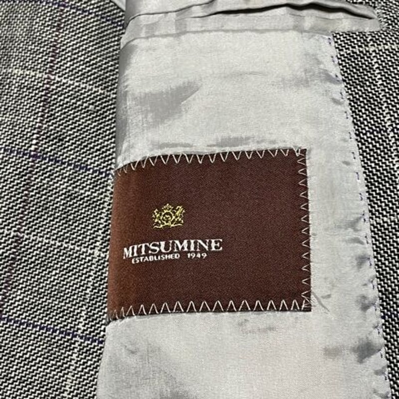 MITSUMINE ウールジャケット ブラウン エルボーパッチ 日本製