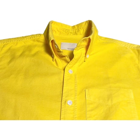 MADE IN USA製 BAND OF OUTSIDERS 長袖ボタンダウンオックスフォードシャツ イエロー Sサイズ