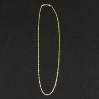 箱付き AVALANCHE 10Kイエローゴールド ツイストスパークルネックレス ゴールド 幅2mm×45cm