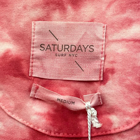 ☆タグ付き新古品☆ SATURDAYS NYC タイダイ染めタンクトップ レッド Mサイズ
