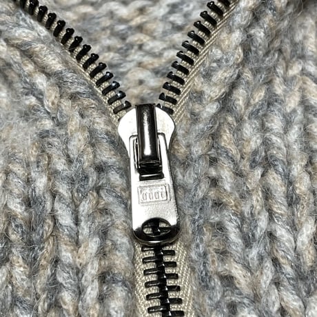 【BEAMS取り扱い】MADE IN ITALY製 ROBERTO COLLINA フルジップセーター ベージュ Sサイズ