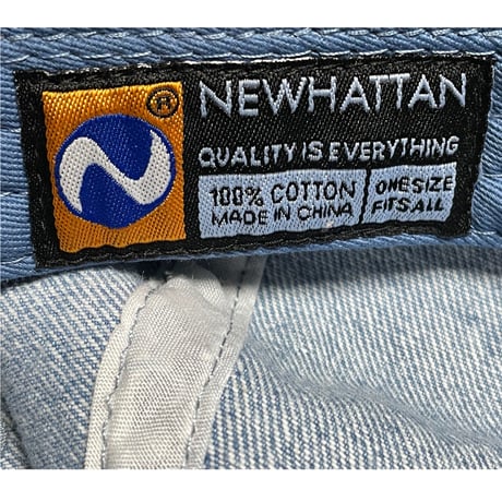 ★新品★ ユニセックス着用可能 BBB NIGHT プードル刺繍デニムキャップ ライトインディゴ Fサイズ