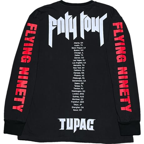 FLYING NINETY 2PAC 長袖Tシャツ ブラック Lサイズ