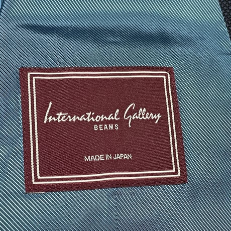 MADE IN JAPAN製 INTERNATIONAL GALLARY BEAMS ウールジレベスト ネイビー 42サイズ