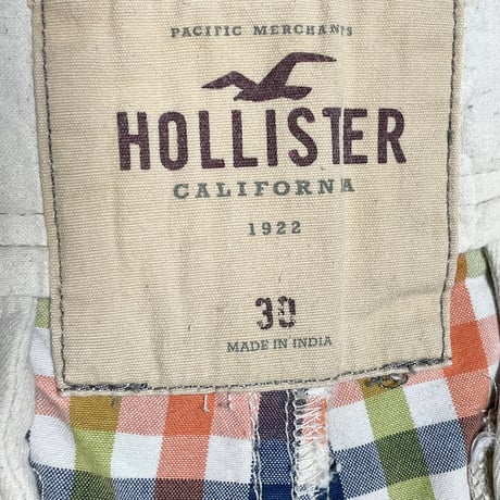 HOLLISTER チェック柄ハーフパンツ マルチカラー W30サイズ