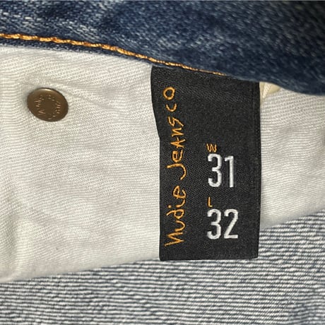 ▲訳あり商品▲ MADE IN ITALY製 Nudie Jeans デニムパンツ ライトインディゴ W31/L32サイズ
