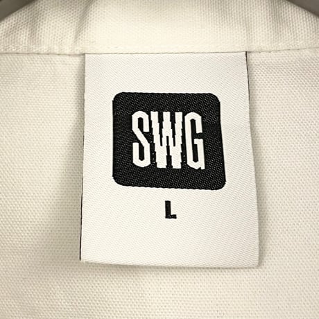 SWAGGER 長袖ボタンダウンオックスフォードシャツ ホワイト Lサイズ