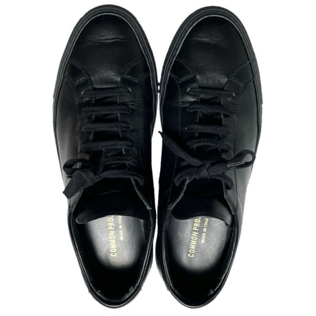 箱付き MADE IN ITALY製 Common Projects Achilles Low レザースニーカー ブラック 40サイズ