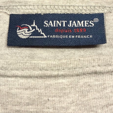 MADE IN FRANCE製 SAINT JAMES 七分袖Tシャツ グレー Mサイズ