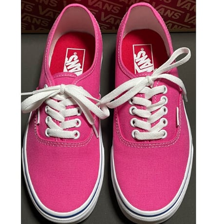 箱付き VANS AUTHENTIC スニーカー ピンク US6.5/24.5cm