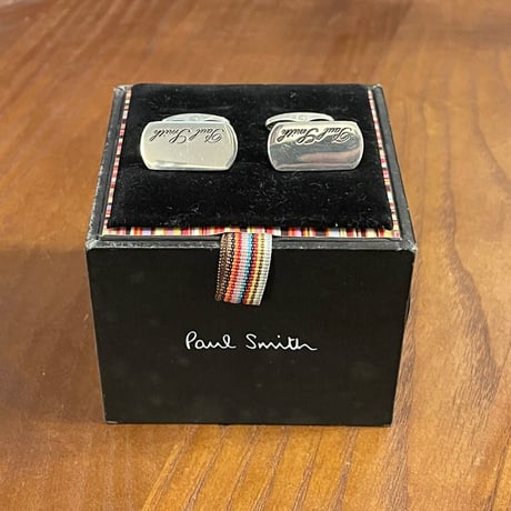 専用BOX、シルバークロス付き Paul Smith シルバー素材 カフリンクス