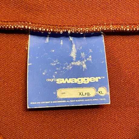 激レア MADE IN JAPAN製 SWAGGER 2003年モデル JEWELZ シーズン ツートンカラーベースボールジャージ エンジ×ホワイト XLサイズ