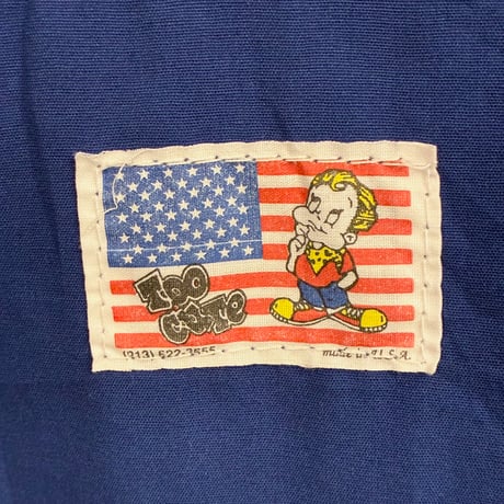 MADE IN USA製 90s TOO CUTE × PEANUTS SNOOPY バック刺繍入り デニムジャケット インディゴ