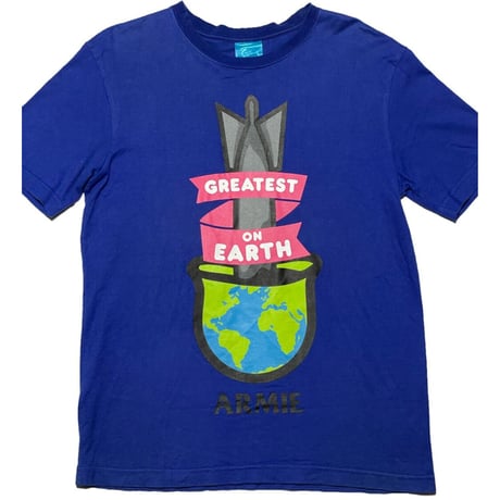 SWAGGER GREATEST ON EARTH プリント半袖Tシャツ ブルー Mサイズ