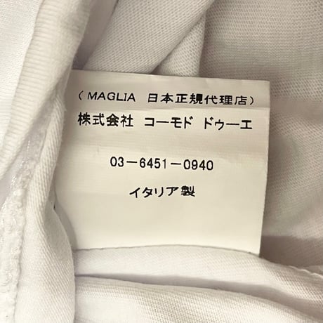 ★新品★ 限定品 MADE IN ITALY製 MAGLIA × TOOCO コラボレーション プリントTシャツ ホワイト S～Lサイズ