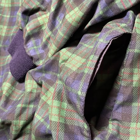MADE IN SCOTLAND製 SUNDERLAND of SCOTLAND チェックナイロントレーナー マルチカラー Sサイズ
