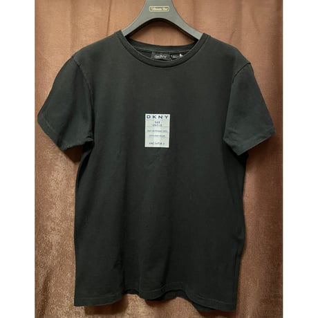 希少 MADE IN USA製 90s DKNY プリントTシャツ ブラック Mサイズ