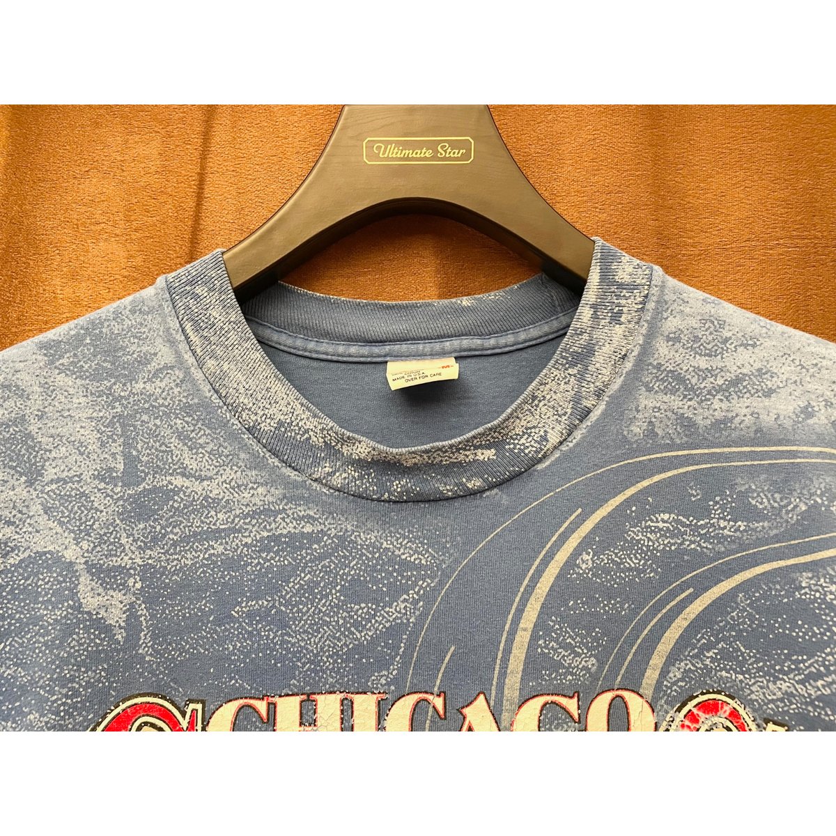 MADE IN USA製 90s MLB CHICAGO CUBS anvilボディプリントT