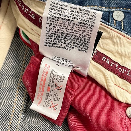 MADE IN ITALY製 Tramarossa MICHELANGELO 赤耳セルビッチデニムパンツ インディゴ W30サイズ