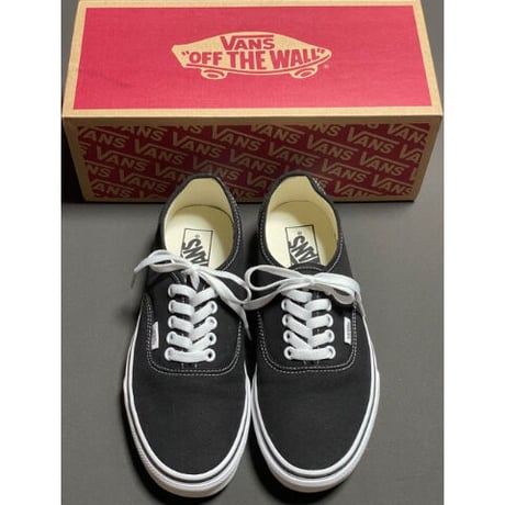 箱付き VANS AUTHENTIC スニーカー ブラック US7/25cm