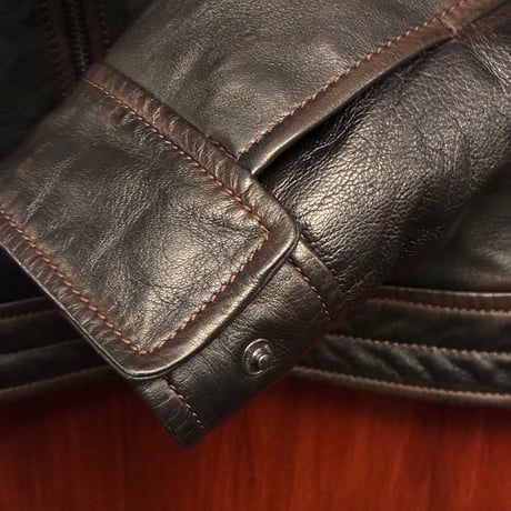 ▲訳あり商品▲ HIDEPARK .co.uk 本革 レザーシングルライダースジャケット ダークブラウン Sサイズ